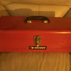 Metal Tool Box with Tools