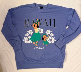Disney Lilo & Stitch Hawaii Ohana Sweatshirt size M