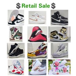 Retail  Sale Jordan Nike & adidas  See Description  For Sizes . All Shoes Are Brand NEW ! 
