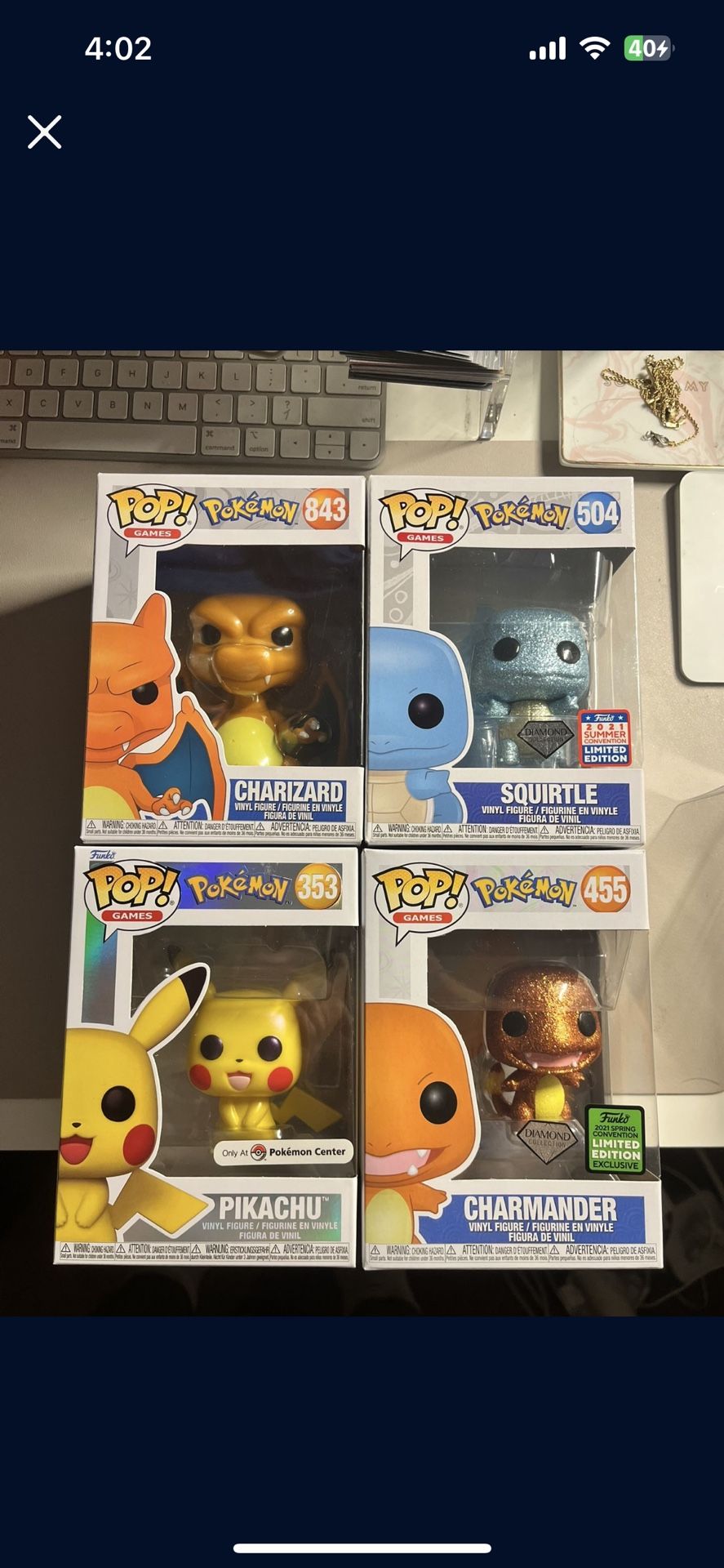 7 Pokemon Funko Pop Bundle Lot