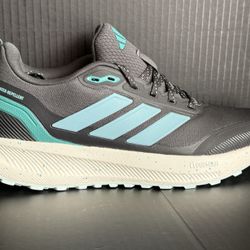 NEW Adidas Runfalcon 5 TR W Womens Trail Running Shoes Black Teal JP7624 Size 7