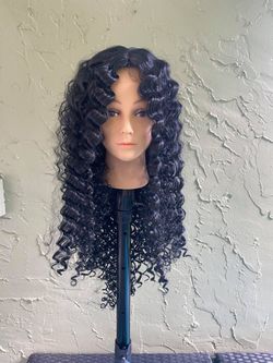 Curly Black Wig Shoulder length Medium For Women Wigs
