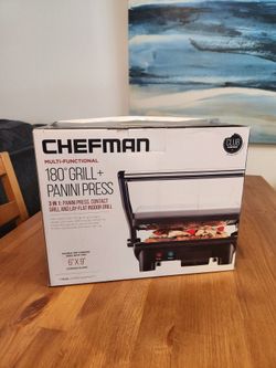 NEW IN BOX Chefman  Multifunction 180° Grill + Panini Press (SE San Diego)