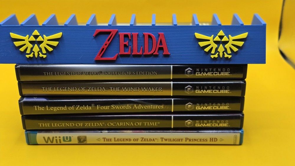 NO GAMES  .Custom Made ZELDA  GAMES GAMECUBE WII WIIU  STAND 