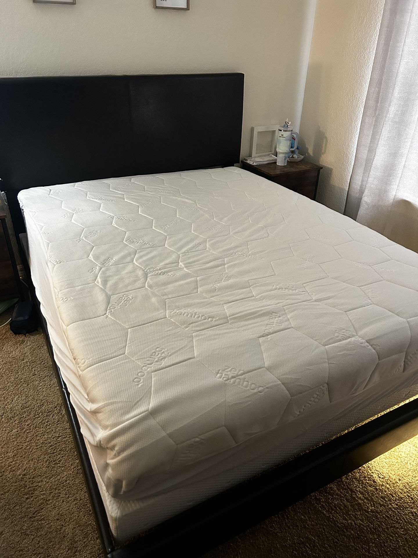 Queen Size mattress, Frame And Box Spring