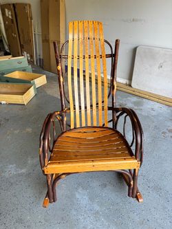 Amish Bentwood Hickory Oak Rocking Chair