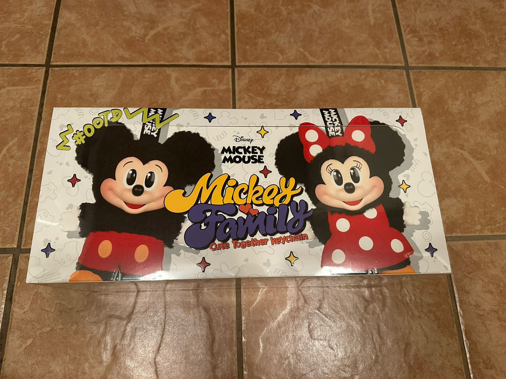 Pop Mart Mickey Family Cute Together Keychain Series Figures