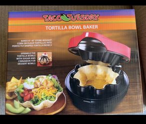 Tortilla bowl maker
