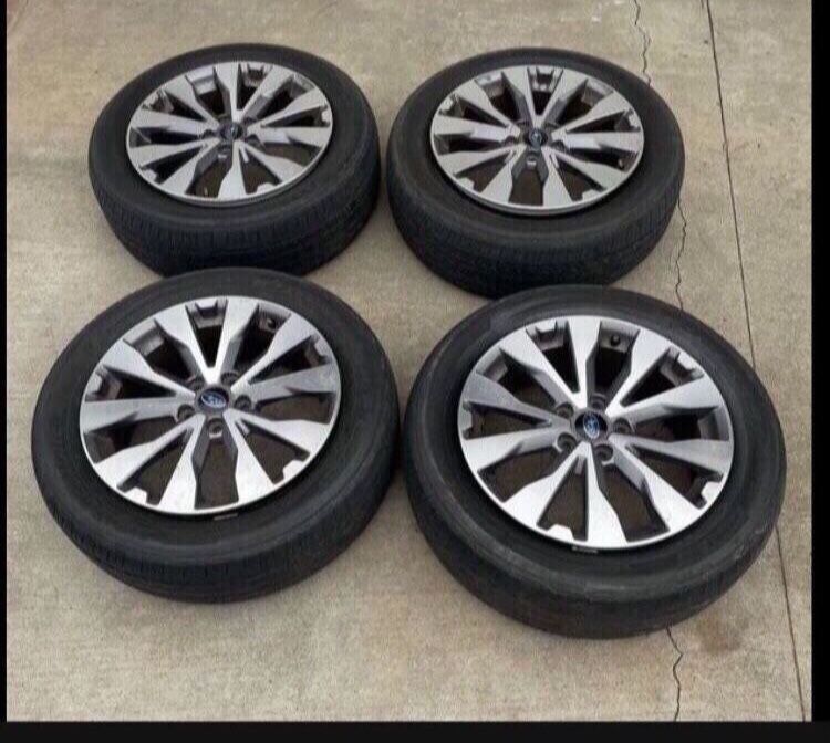 4 X 225/60r18 5x3.94 5x100 Stock Enkei Subaru Crosstrek Impreza Forester Prius Wheels Rims 18x7 In !!!!!!!!!!!