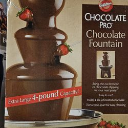 Chocolate fountain.