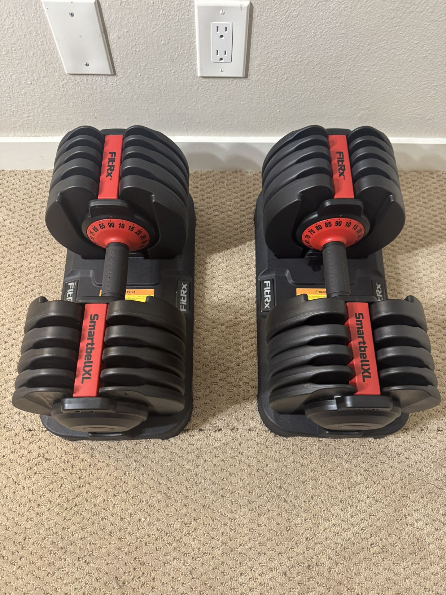 Adjustable Dumbbells 💪 90 Lbs 