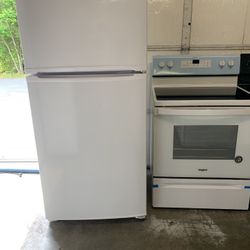 NEW REFRIGERATOR AND STOVE 
