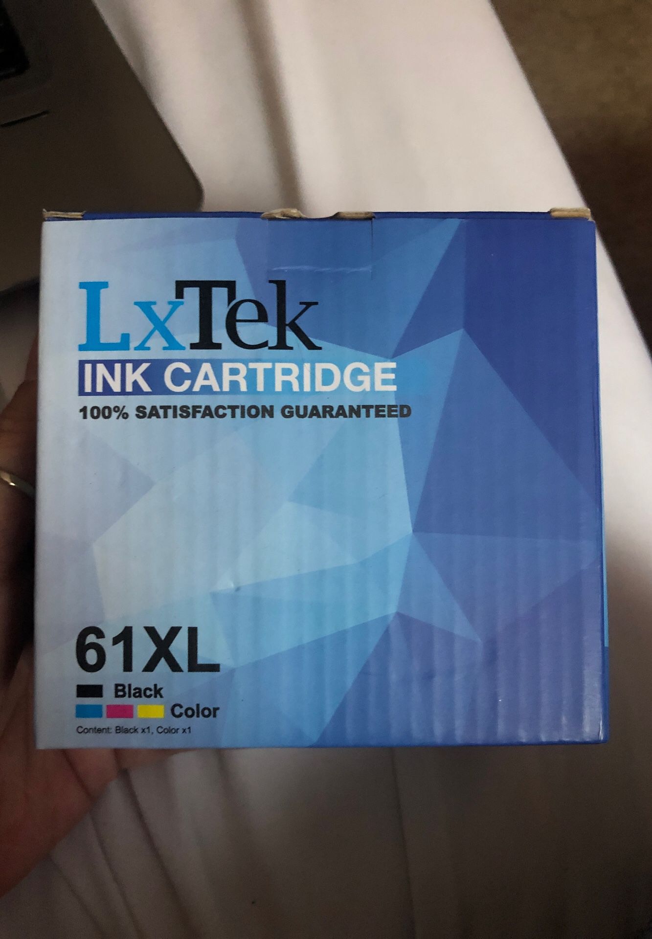 HP 61XL Black High-Yield & 61 Tri-Color Ink Cartridges, 2-Pack