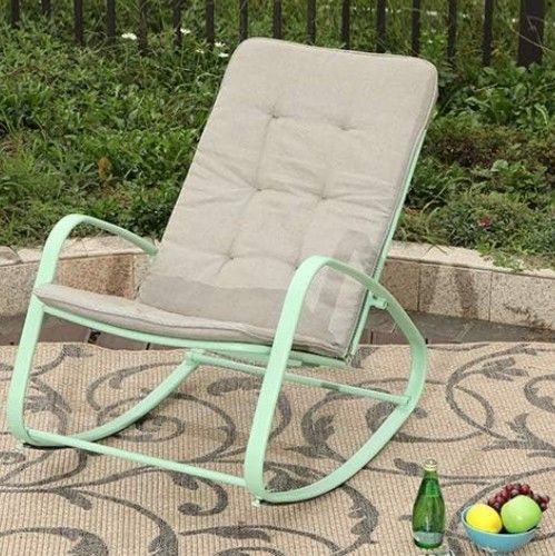 Outdoor Patio Rocking Chair（37.4"D x 24.8"W x 32"H）