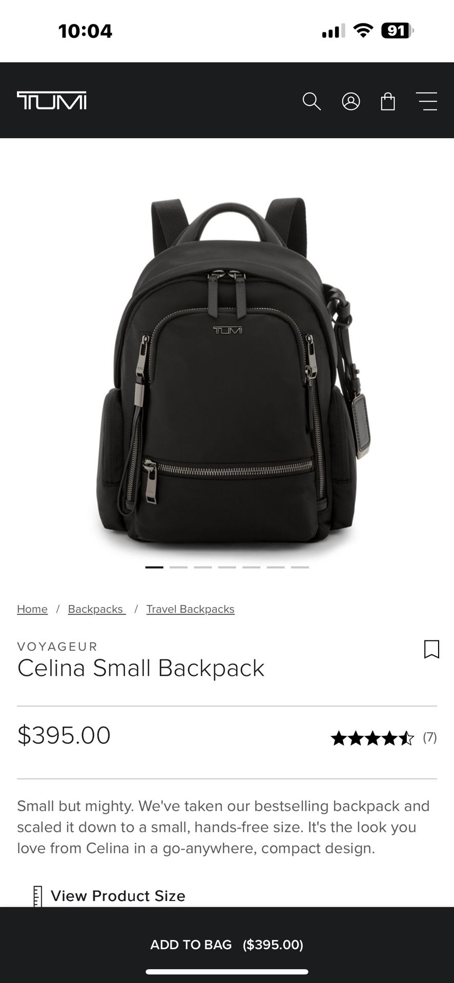 Tumi Back Packs