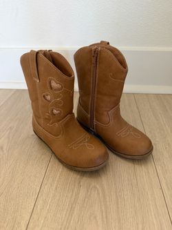Toddler Girls Western Cowboy Boots (Toddler Size 9)