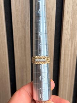 10K Gold Nugget Ring (Diamonds)