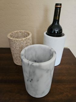 Marble wine chillers, new giftable $15.00 white has been sold