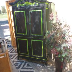 Unique Custom Painted Cabinet 