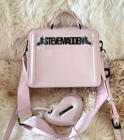 Steve Madden Bevelyn Bat Satchel (blush pink)