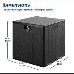 New Other Garvee 80Gal Lockable Resin Waterproof Outdoor Deck Box Storage Bin