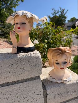 Vintage head vases by Napco both  for $59