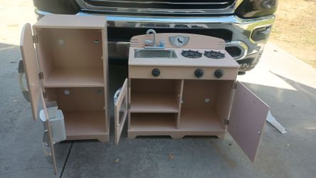 Kids Wooden Play Kitchen Set