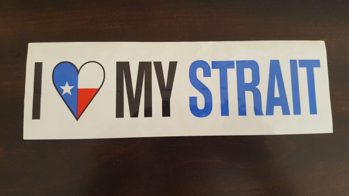 Retro George Strait Bumper Sticker