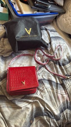 Red leather small purse