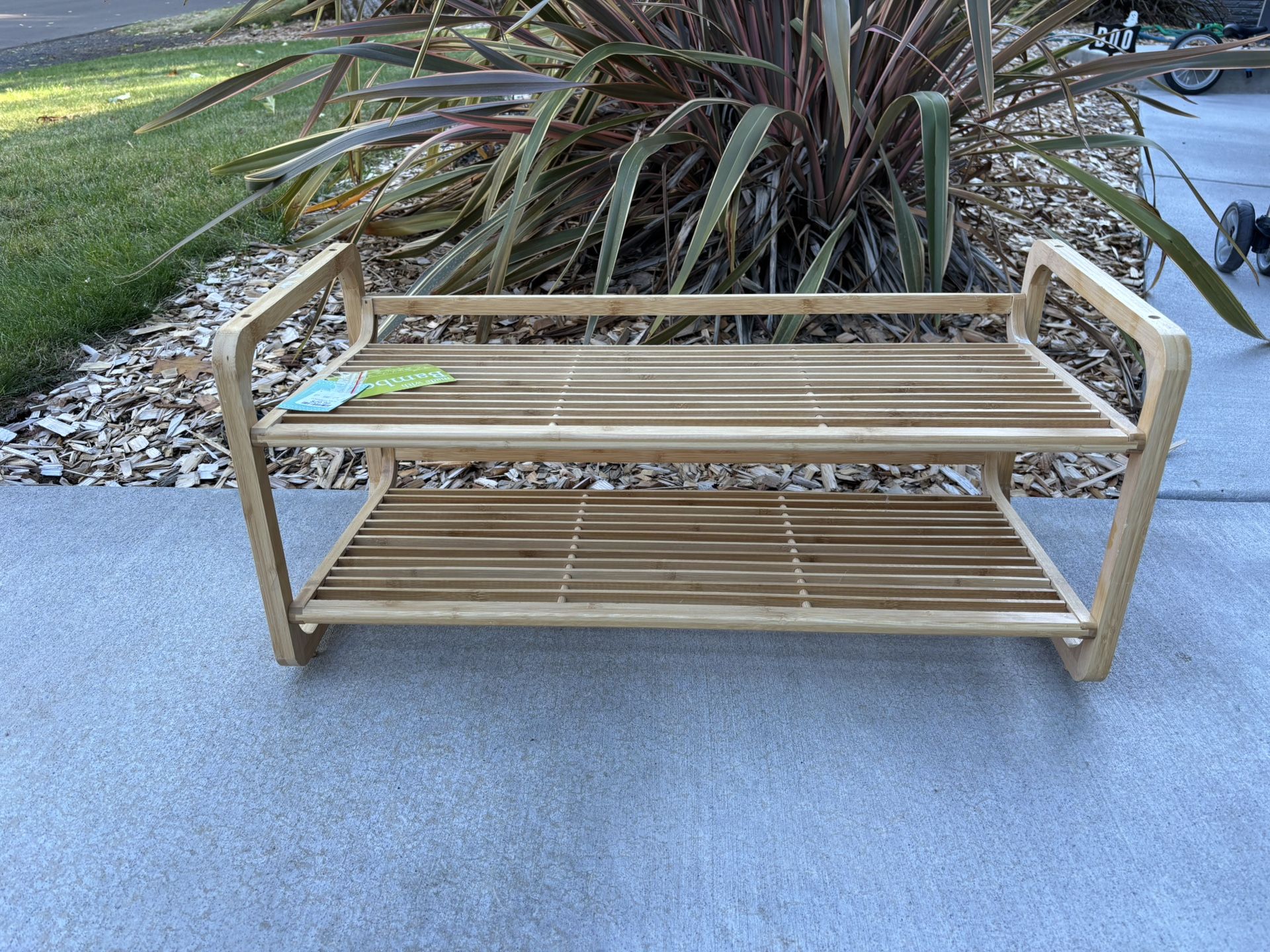 Bamboo shoe rack
