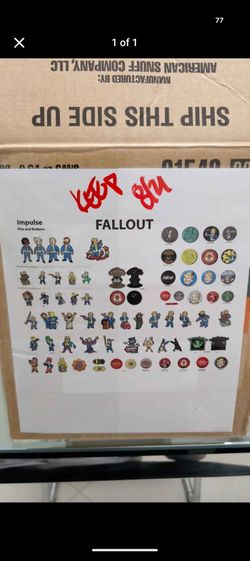 Fallout Pins and Buttons (Complete Set)