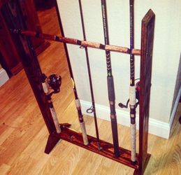 Fishing pole/rod holder storage