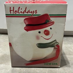 Snow Man Cookie Jar