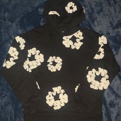 Denim Tears Black Cotton Wreath Sweatshirt 