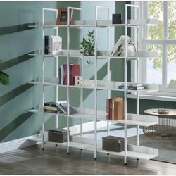Like New! Originally $370! XL 70” x 70” Open shelves bookcase storage unit shoe purse shelf wardrobe organizer cabinet room divider