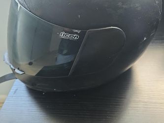 ICON Full Face Motorcycle Helmet w/ Tinted Visor