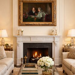 Vintage Framed Painting “His Legal Advisor” – Artwork