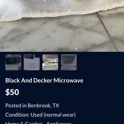 Black And Decker Microwave