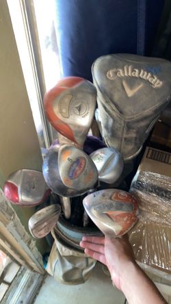 Golf clubs with bag