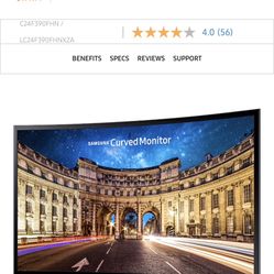 Samsung 24” Curved LED Monitor