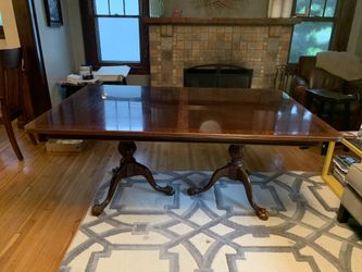 Beautiful dining room table in cherry wood