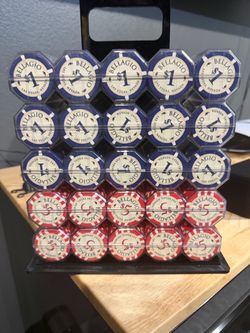 1,000 Replica Bellagio Poker Chip Set