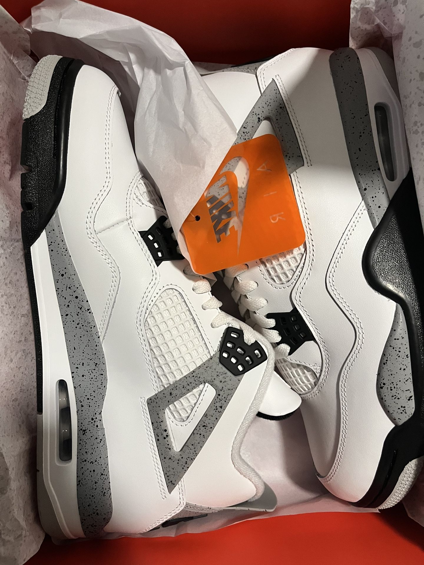 Jordan 4 White Cement 11 12