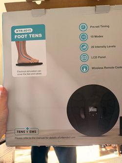 Electric Foot Massager with TENS therapy.
