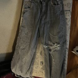 Girl Zara And Levi Baggy Pants And 2 Shorts 