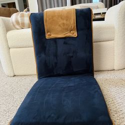 Cushioned Floor Chair / Adjustable Recline 