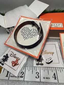 Single Leather Band And 2 Disney Charms By Keep Collective