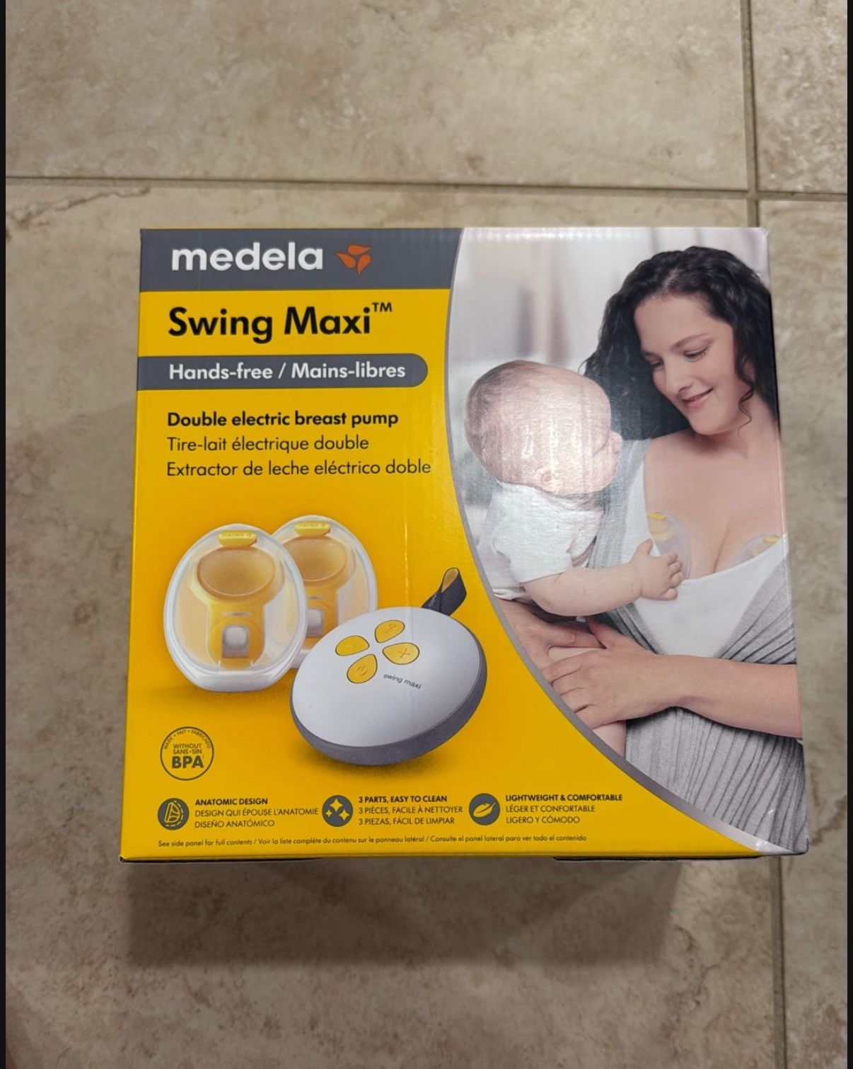 NEW Medela Swing Maxi Hands-free, On The Go Double Electric Breast Pump