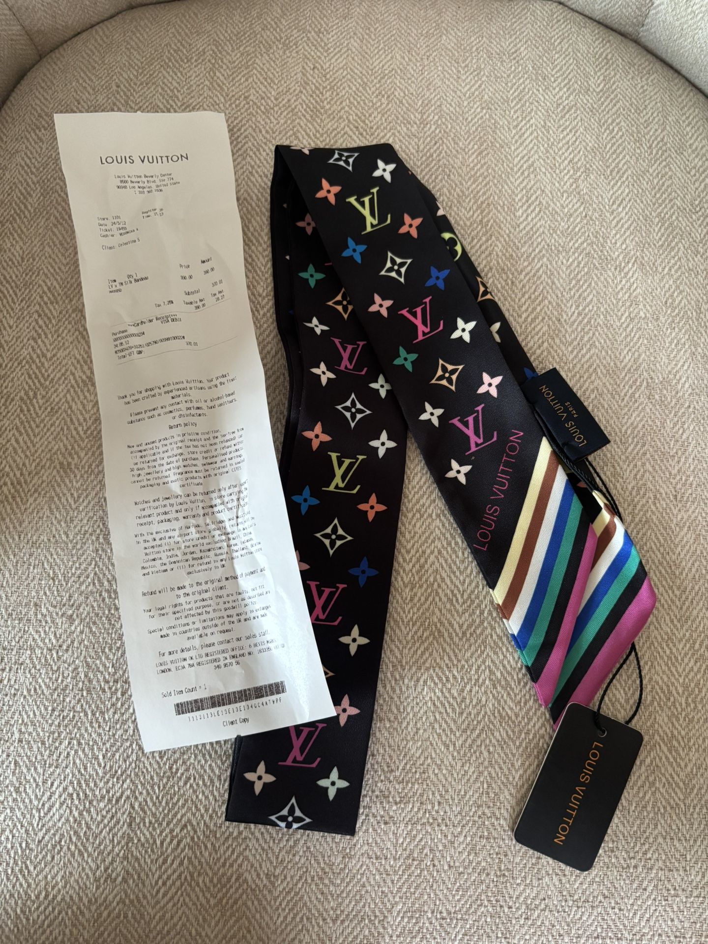 Louis Vutton X TM scarf