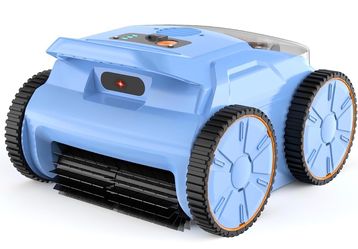 Pool Vacuum for Inground Pools, Cordless Robotic Pool Cleaner with Floor, Wall and Waterline Cleaning, Above & In-Ground Pools up to 2200 sq.ft, Blue